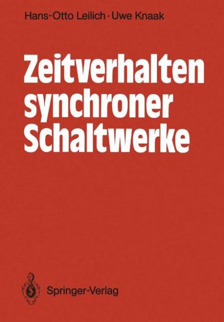 Zeitverhalten Synchroner Schal 9783540516804 Img1