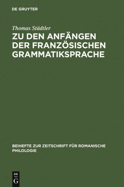 Zu Den Anfängen Der Französisc 9783484522237 Img1