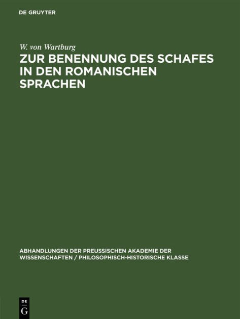 Zur Benennung Des Schafes In D 9783112522097 Img1