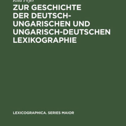 Zur Geschichte Der Deutsch-Ung 9783484309609 Img1